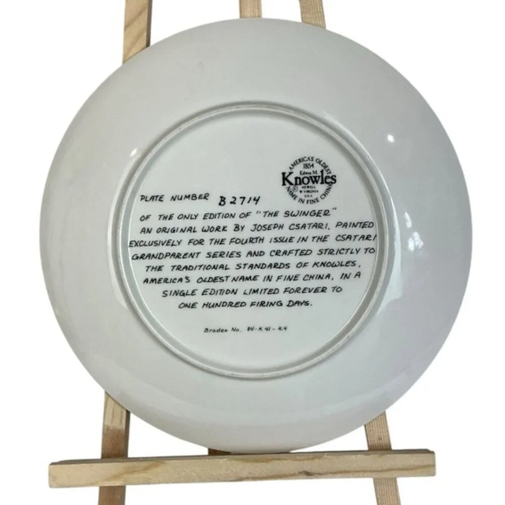 Vintage Csatari Grandparent Plate 1983 Limited Edition The Swinger Collective